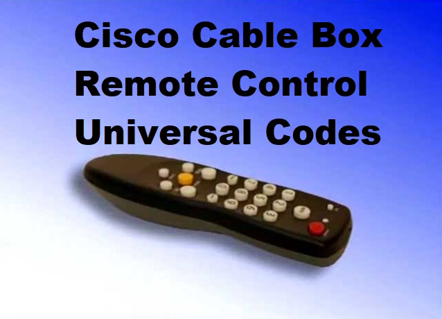 Cisco cable box universal codes