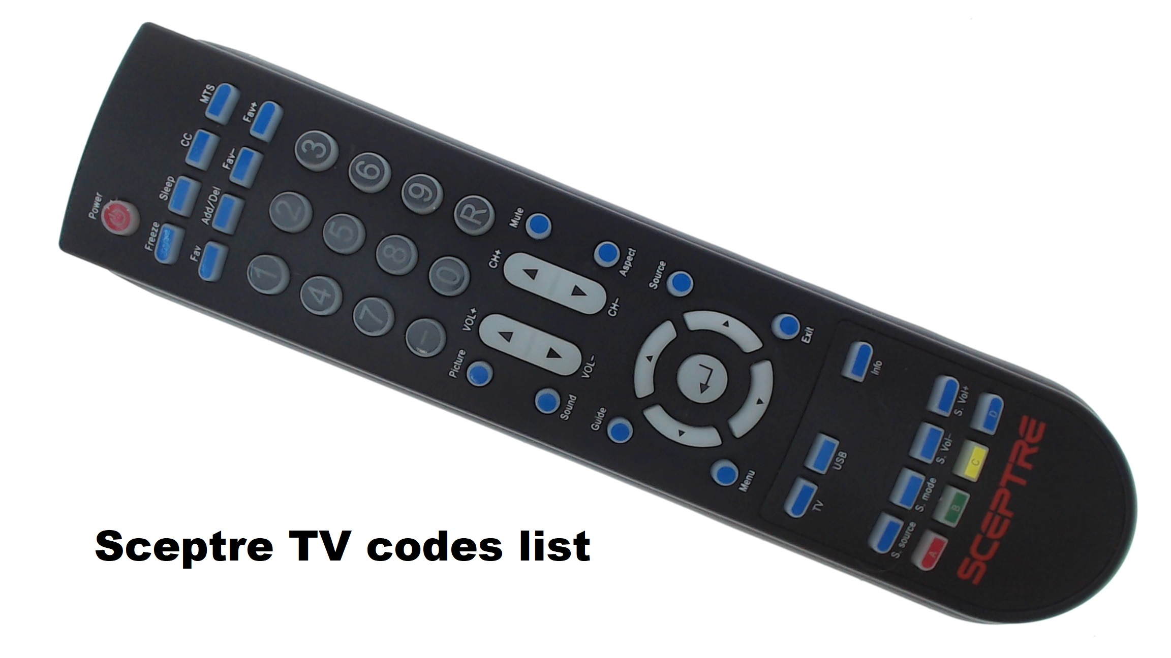 Sceptre tv remote codes